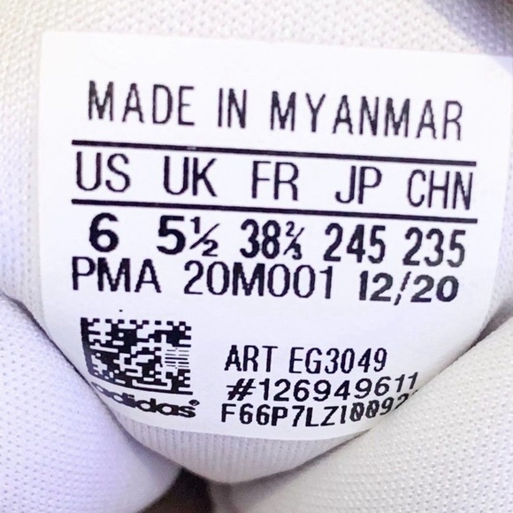 adidas Lite Racer CLN EG3049 Gray Pink Lace Up Running Shoes Size US 7.5 - Picture 10 of 12